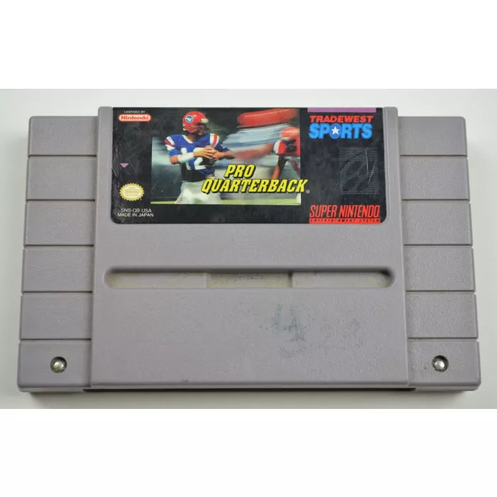 Super Nintendo (SNES) Game - Pro Quarterback - Football - Tradewest Sports 1992