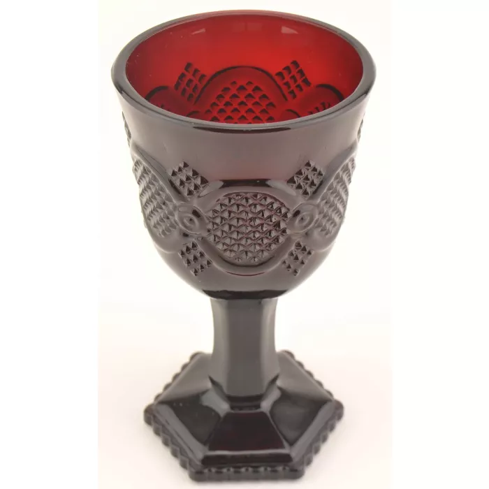Avon Crystal - 1876 Cape Cod Ruby - Claret Wine Glass