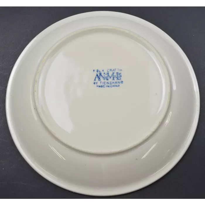 Tienshan Pottery Animals Pattern -  Goose Salad Plate - 7.625" Wide
