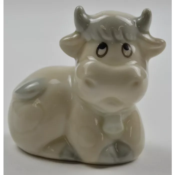 Ceramic Salt & Pepper Shakers - White Cows - 2.5" Tall