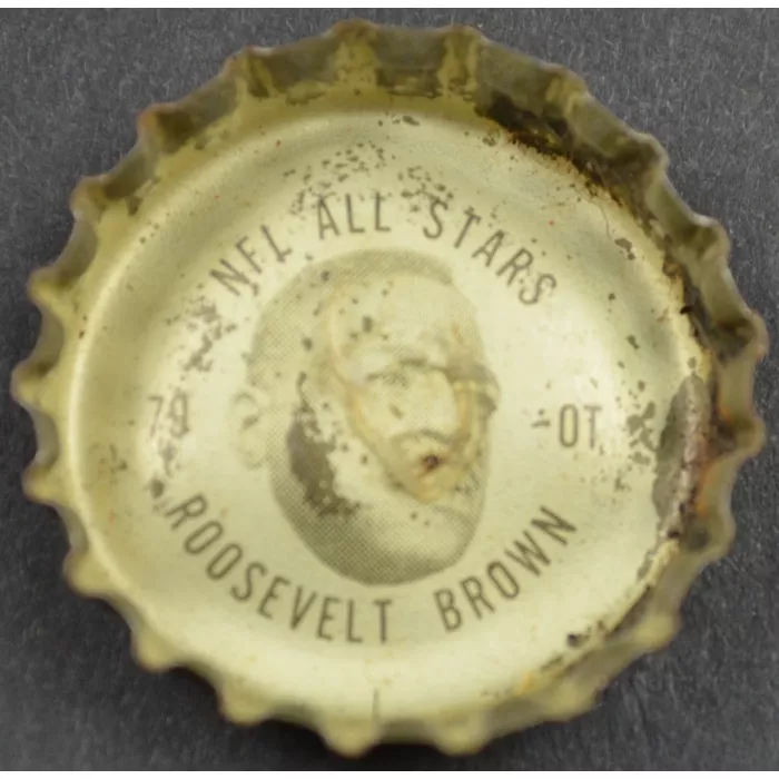Coca Cola NFL All Stars Bottle Cap - New York Giants - Roosevelt Brown - Coke