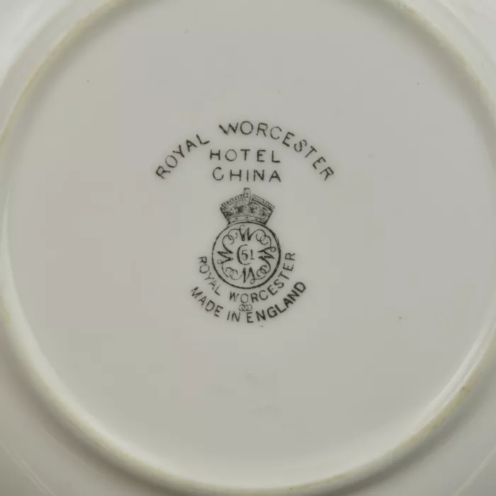 Royal Worcester - Hotel China - Soup Bowl - Made In England