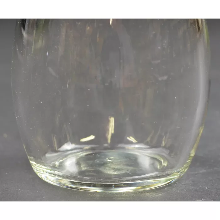 Cleare Pressed Glass Flower Vase - 4.5" Tall