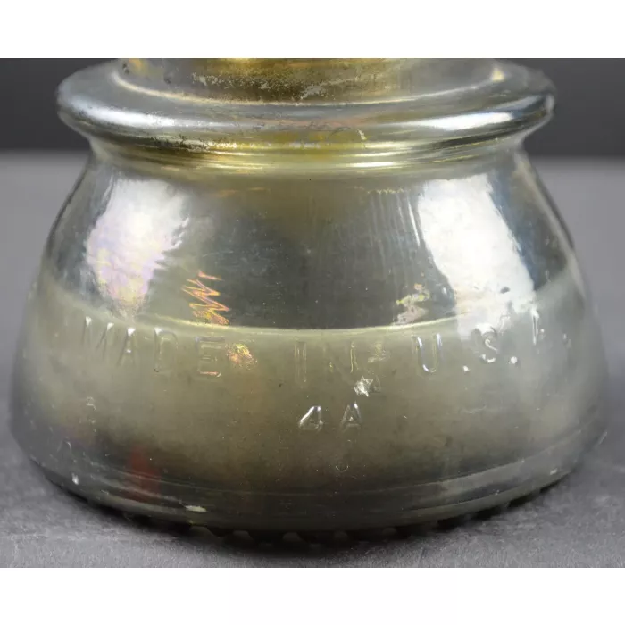 Vintage Hemingray No. 42 Clear Glass Insulator - 0-4 - 4" Tall