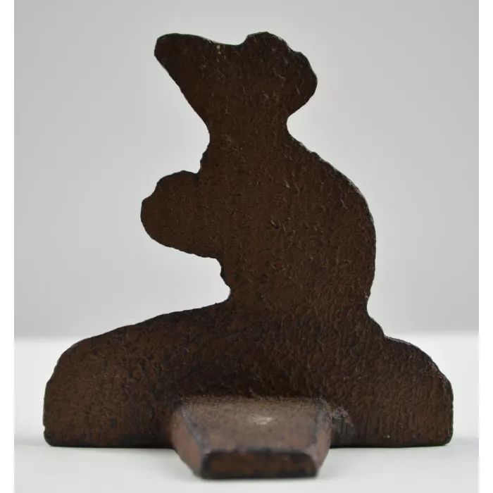 Mouse Design Cast Iron Door Stop Wedge - 3.5" Tall