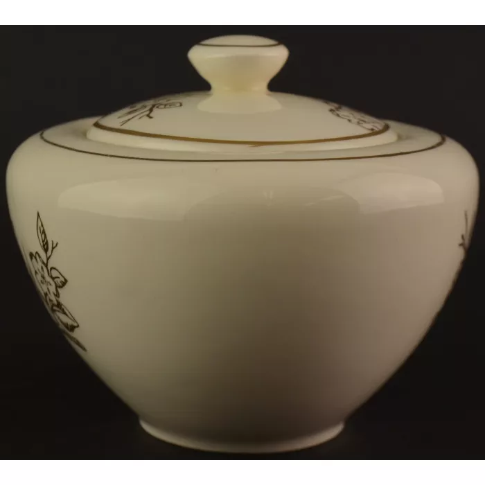 Knowles - Apple Blossom Pattern - Covered Sugar Bowl