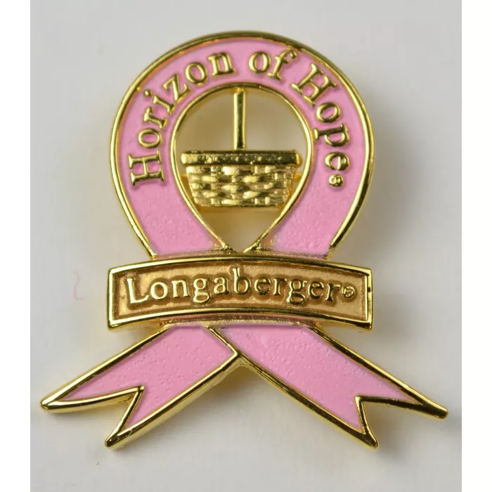 Longaberger Horizon Of Hope Breast Cancer Awareness Fabric Pin