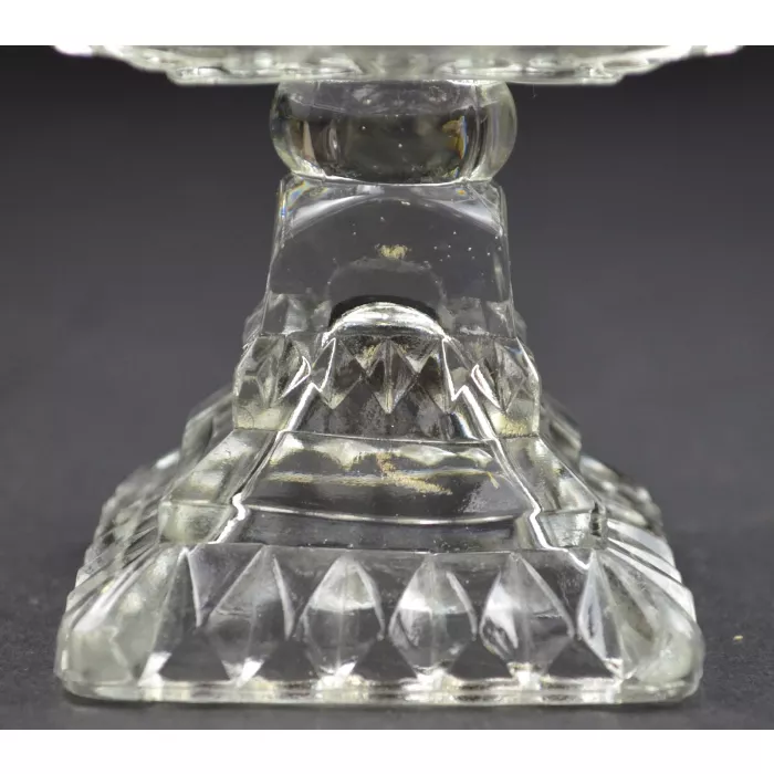Jeannette Glass Wedding Clear Pattern - Wedding Bowl No Lid - 4.375" Tall