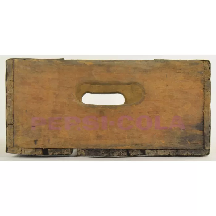 Pepsi Cola Crate - Wood Grain Carrier - Signer