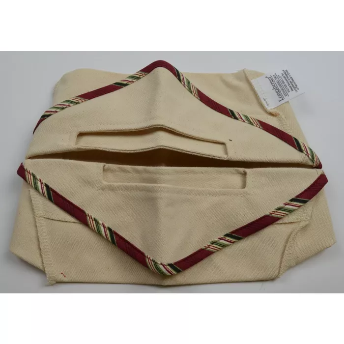 Longaberger Silver Bells Basket Liner - Natural