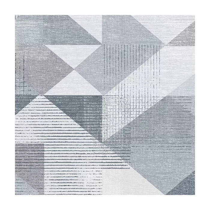 Silk Screen Geometric Wallpaper Navy, Grey Norwall Wallcovering GX37654