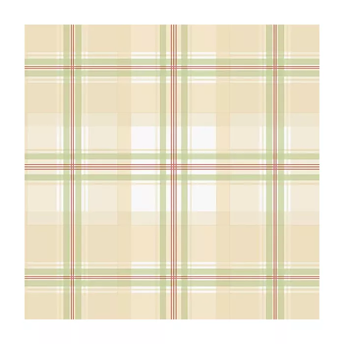 Plaid Wallpaper Green, Red, Cream Norwall Wallcovering KE29915