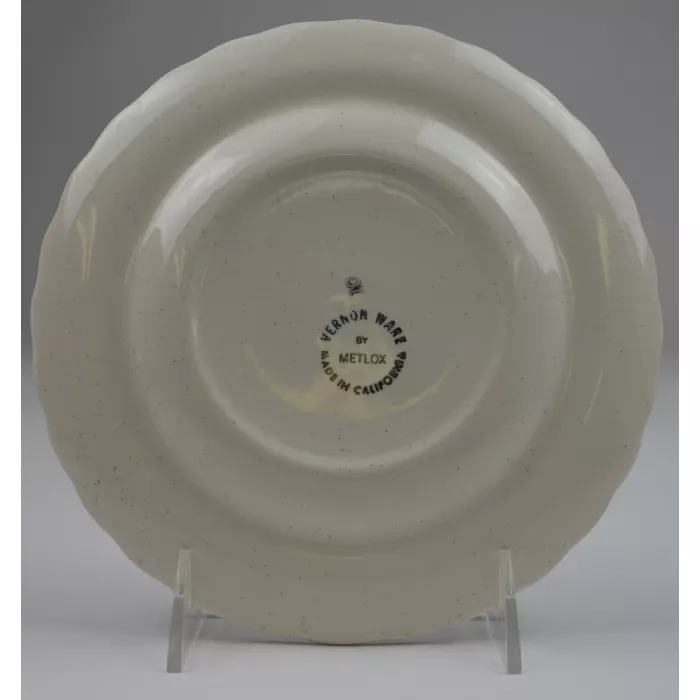 Metlox Vernon Ware - True Blue Pattern - Salad Plate - Hand Painted