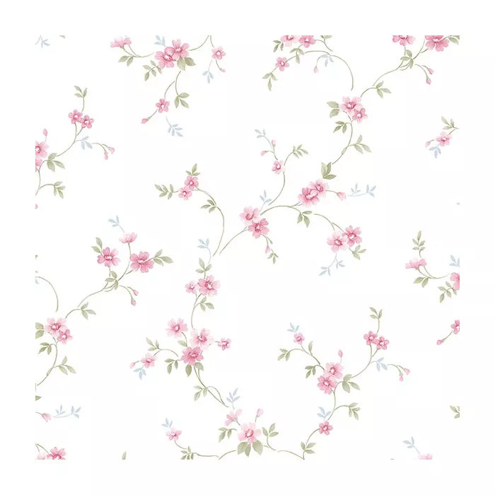 Como Trail Wallpaper Pink, Green, Blue Norwall Wallcovering PR33838