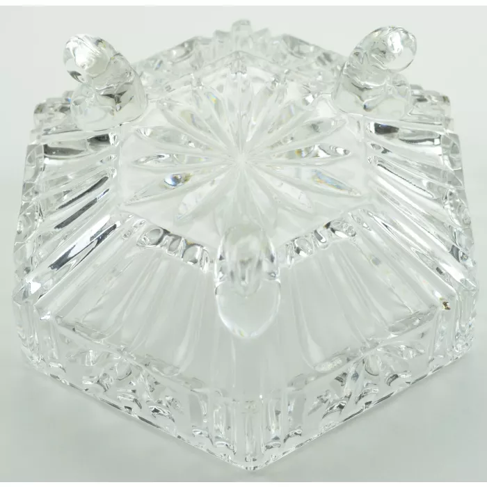 Vintage Princess House Full Lead Crystal Three Footed Candy Dish