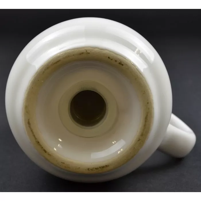 Vintage White Pottery Salt / Sugar Shaker Dispenser - 5.5" Tall
