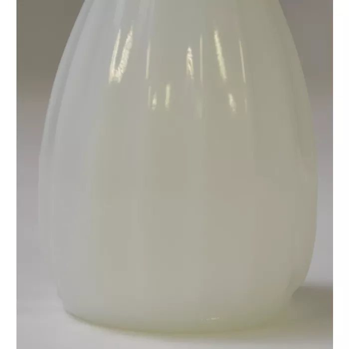 Vintage Fluted Milk Glass Bud Vase - 8.75" Tall