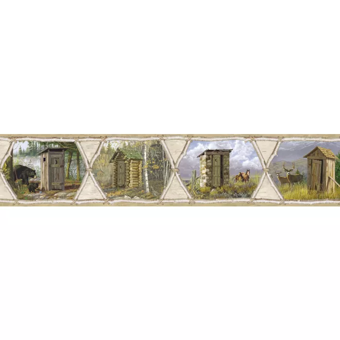 Augustus Brown Privy Collection Portrait Wallpaper Border Chesapeake BBC48551B
