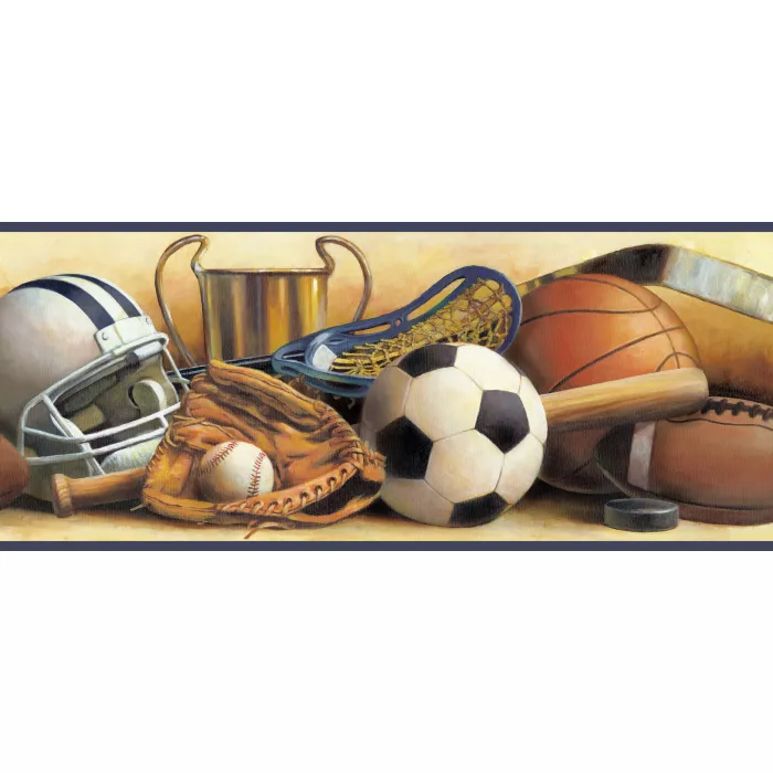 Hansel Sand Classic Sports Portrait Wallpaper Border Chesapeake BBC94111B