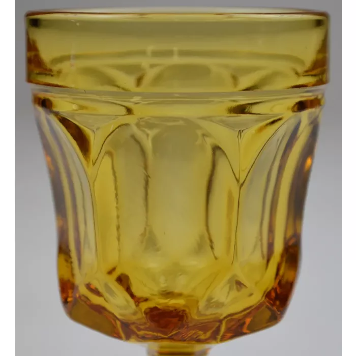 Anchor Hocking Fairfield Amber Pattern - Wine Glass - 5.25" Tall