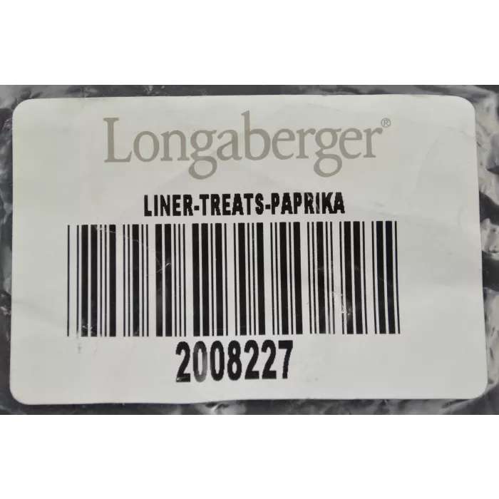 Longaberger Treats Basket Liner - Paprika