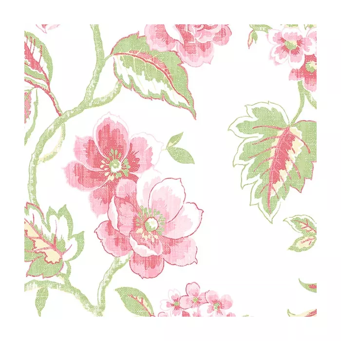 Chloe Wallpaper Red, Pink, Green Norwall Wallcovering AB42436