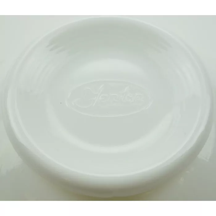 Fenton Art Glass Crimped Bowl - Silver Crest - 4" Tall