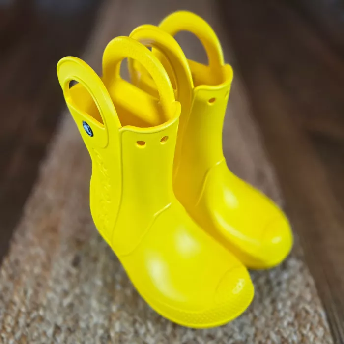 Crocs Kids Handle It Rain Boots Yellow US Size C12