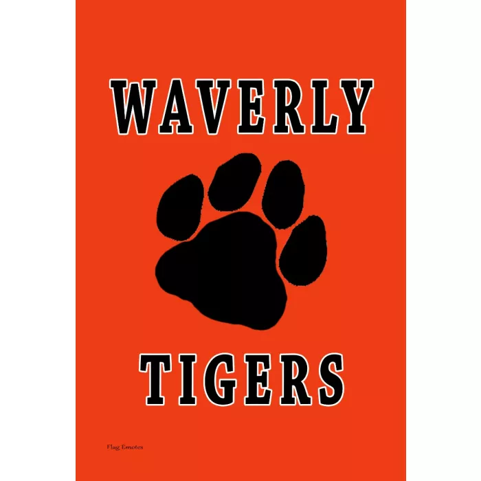 Flag Emotes Double Sided Garden Flag Waverly High School Tigers