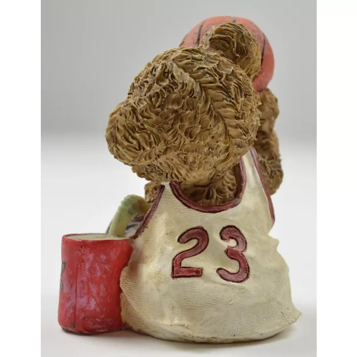 James Alex Basketball Bear Resin Figurine - 4" Tall