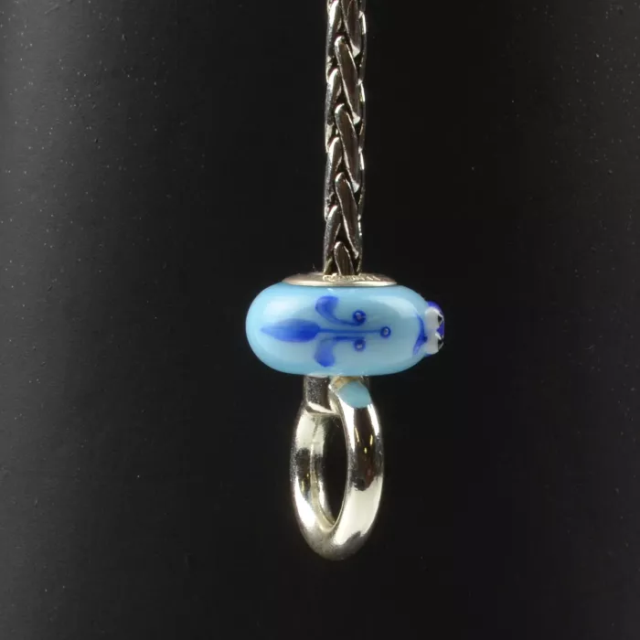 Fenton Art Glass Artisan Crafted Bead - Kappa Kappa Gamma - Sterling Silver Core