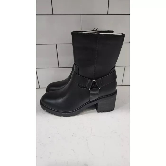 New Womens Greyson Dress Boots with Memory Foam Insole Black
