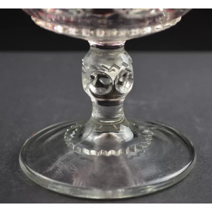 Tiffin / Franciscan - King's Crown Ruby Flashed (Top Only) - Water Goblet