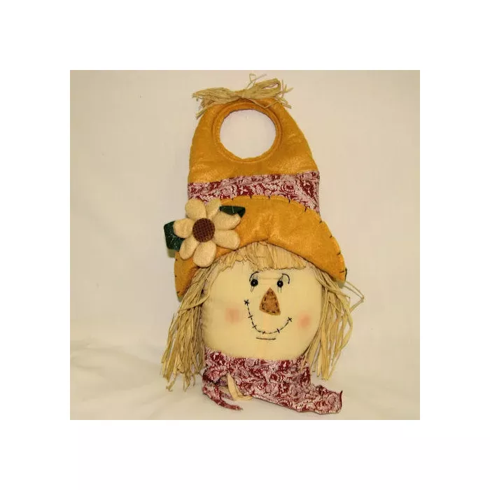 Stuffed Scarecrow Head - Door Hanger