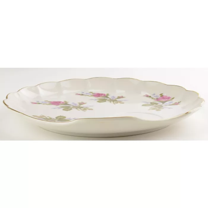 Made In Japan China - Moss Rose Pattern - Snack Plate