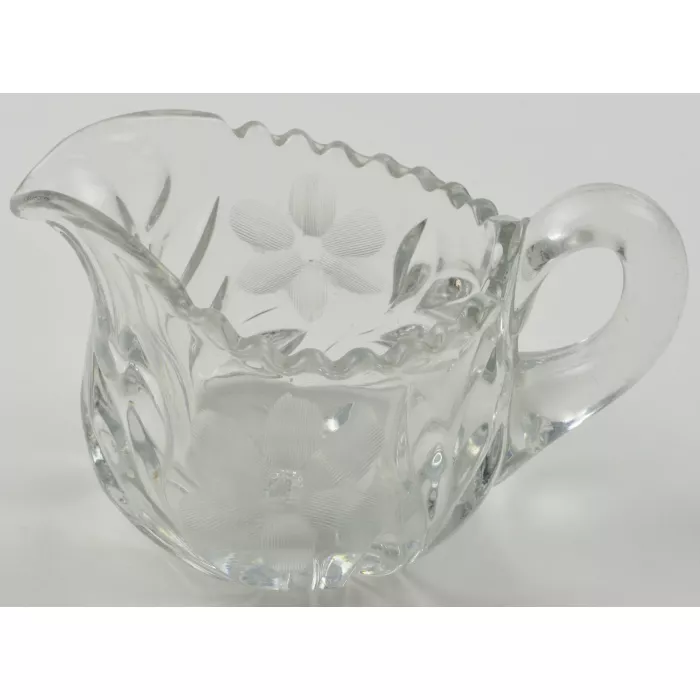 Tiffin / Franciscan - Cut 83 Clear - Cut Floral Pattern - Creamer - 167