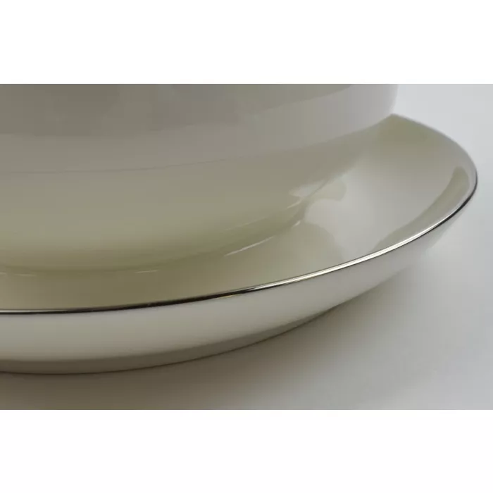 Noritake China - Gravy Boat & Attached Underplate - Cornelia Pattern - 7572