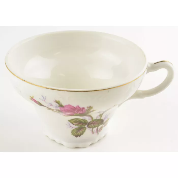 Made In Japan China - Moss Rose Pattern - Footed Cup
