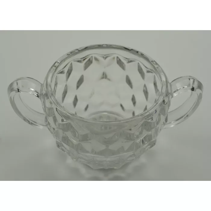 Fostoria - American Clear Pattern - Open Sugar - 3.5" Tall