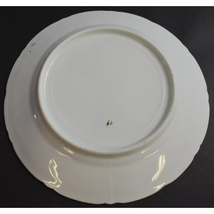 PS Bavarian Porcelain China Bread Plate - Pink Floral Pattern - Bavaria Germany