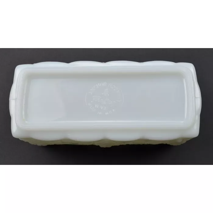 Anchor Hocking (Fire King) Planter - Vintage Milk Glass Pattern
