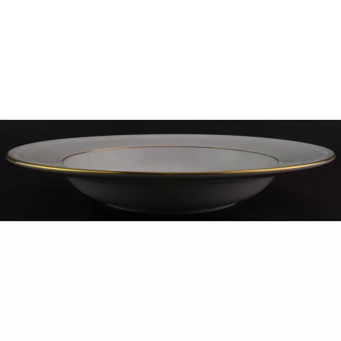 Noritake China - White Scapes Collection - Whitecliff Pattern 4083 - Soup Bowl