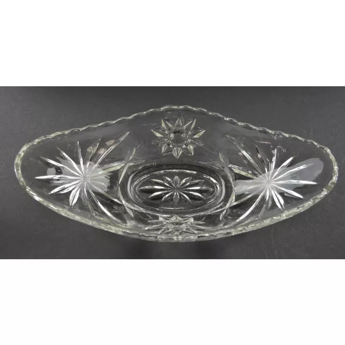 Anchor Hocking Glass - Prescut Clear Pattern - Small Gravy Boat - 9.25"