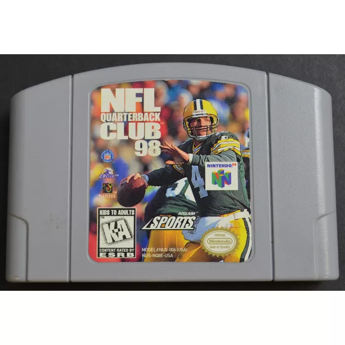 NFL Quarterback Club 98 - Acclaim Sports - Nintendo 64 Video Game Cartidge