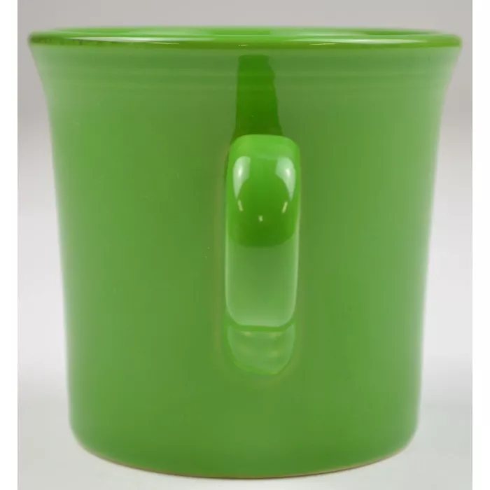 Homer Laughlin Green Fiesta Tom & Jerry Mug With Ring Handle - 3.5" Tall