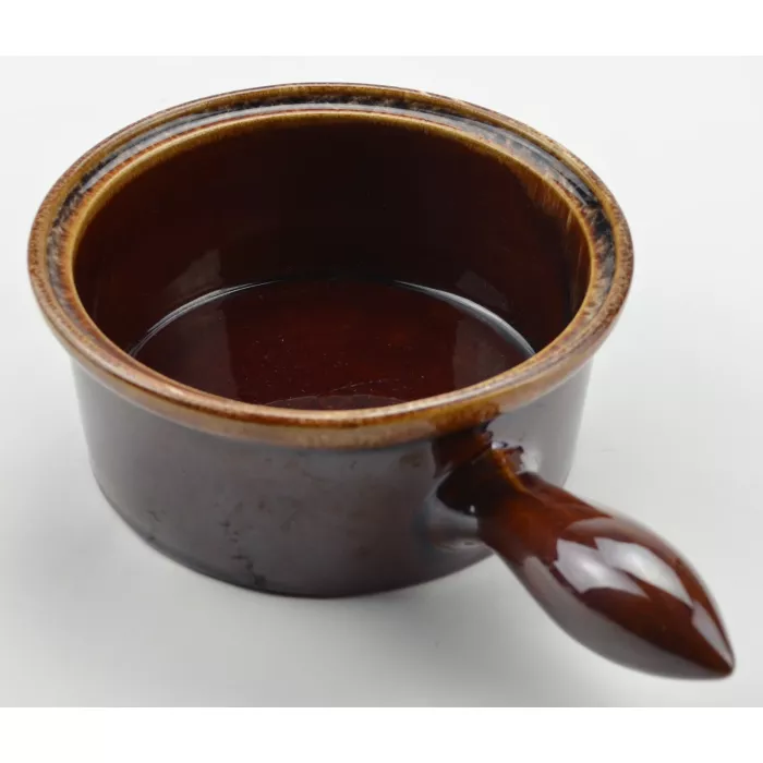 Tyler Pottery Drip Handled Soup Bowl - 3" x 7"