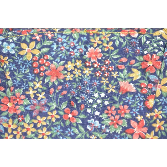 Longaberger Baskt Liner - Blue Floral Pattern