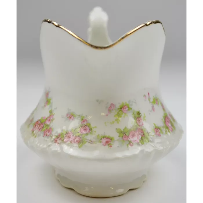 Homer Laughlin China - Hudson Pink Floral Pattern - Gravy Boat