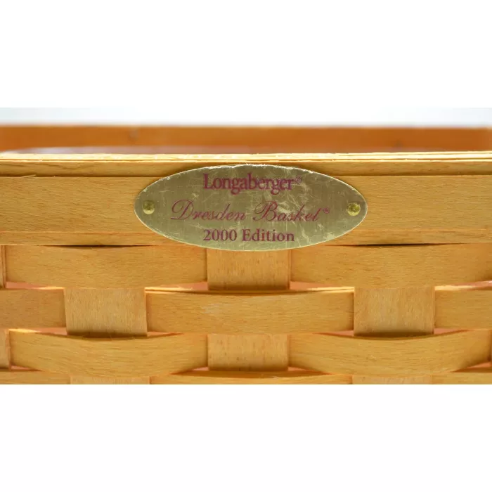 Longaberger 2000 Dresden Basket Combo With Protecter