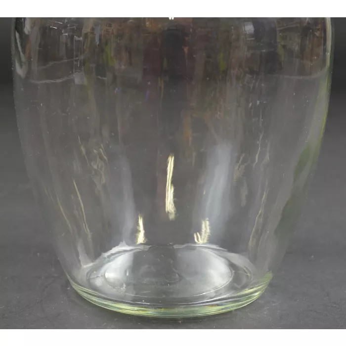 GGG Clear Pressed Glass Sweetheart Vase - No. 1999 - 8" Tall